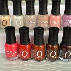 18 mini ORLY polish including Argan Cuticle oil